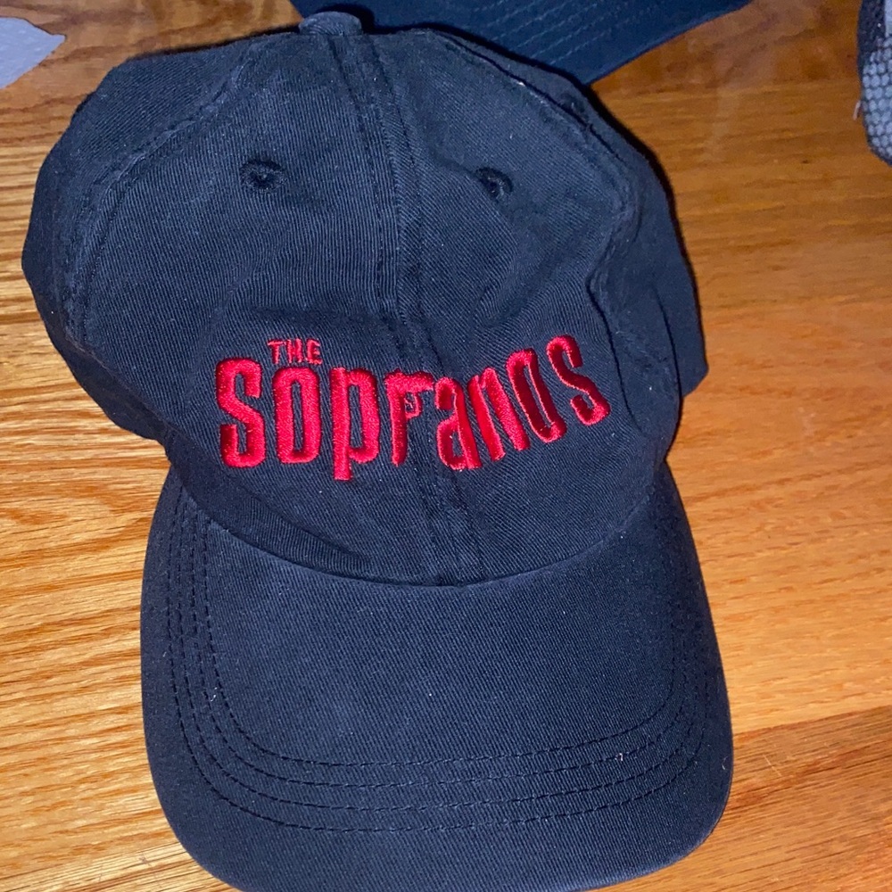 The Sopranos Kids Black Baseball Cap with Red Logo